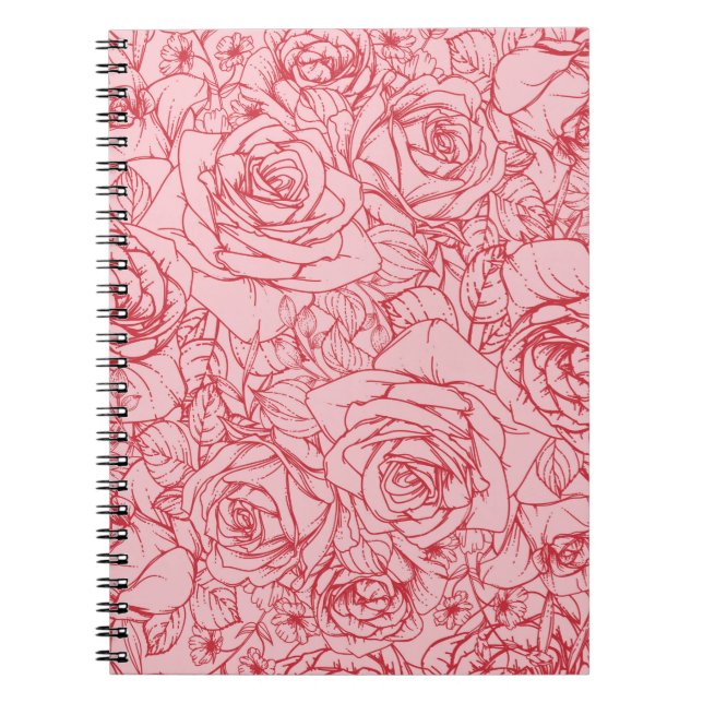 Flowers Pattern 14 Notebook (Front)