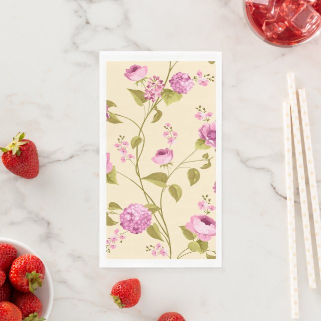 Flowers Pattern 16 Napkin (Insitu)