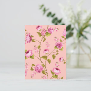 Flowers Pattern 17 Holiday Postcard