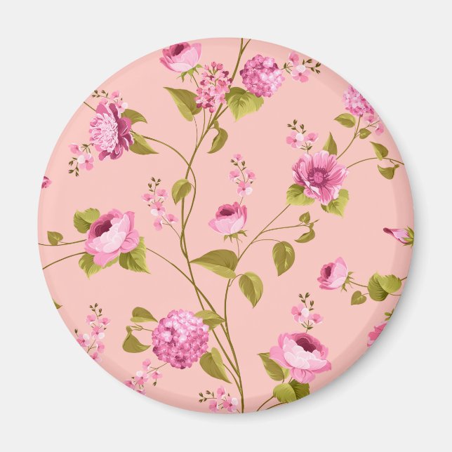 Flowers Pattern 17 Magnet (Front)