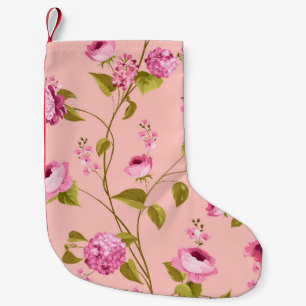Flowers Pattern 17 Small Christmas Stocking