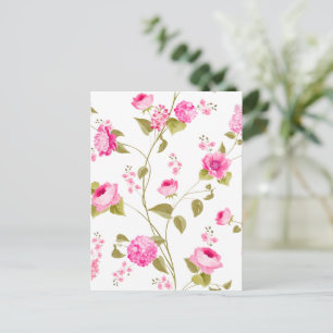 Flowers Pattern 19 Holiday Postcard