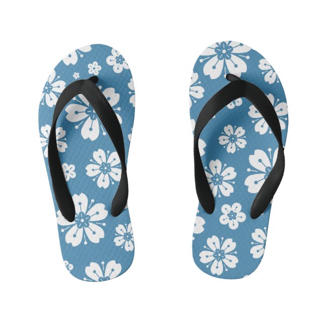 Flowers Pattern 5 Kid's Thongs (Footbed)