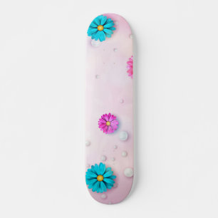 Flowers Pattern 7 Skateboard