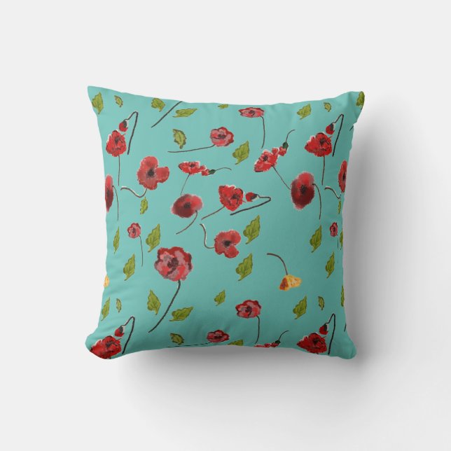 flowers pattern cushion (Front)