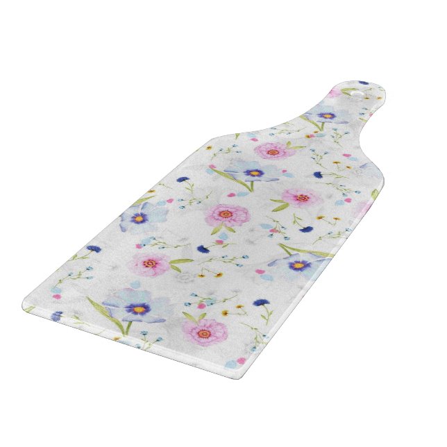 Flowers Pattern Cutting Board (Corner)