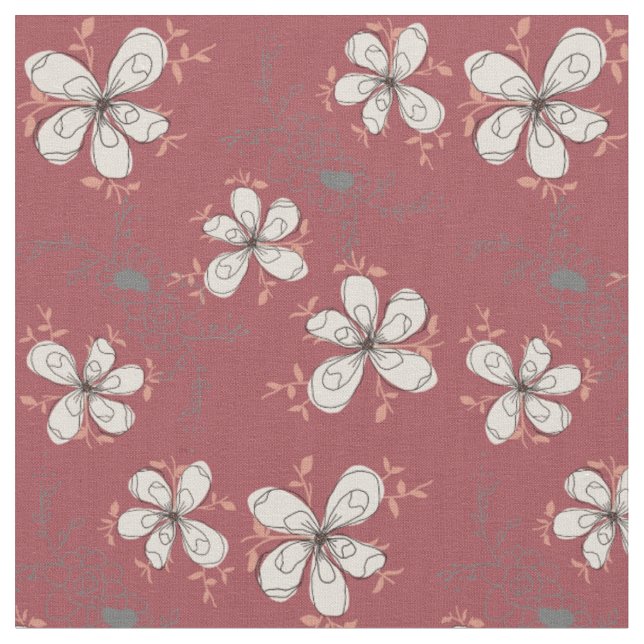 flowers pattern fabric (Close Up)