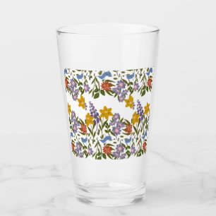 Flowers Pattern Glass