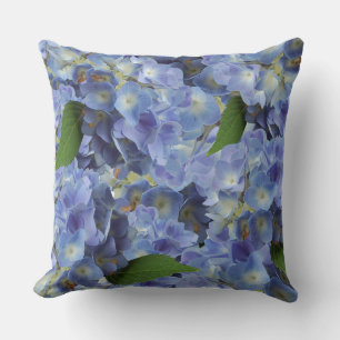 flowers pattern in blue cushion