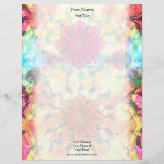 Flowers Pattern Letterhead