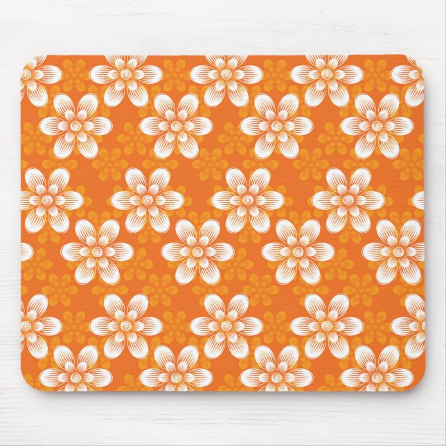 Flowers Pattern Mouse Pad (Front)