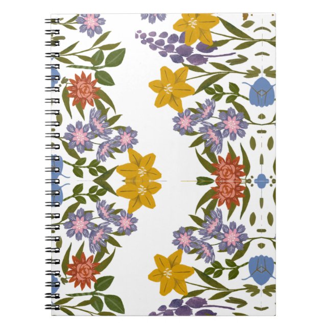 flowers pattern notebook (Front)
