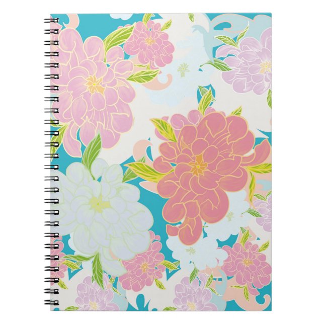Flowers pattern notebook (Front)