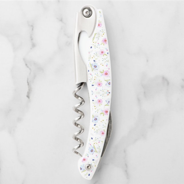 Flowers Pattern Waiter's Corkscrew (Front)