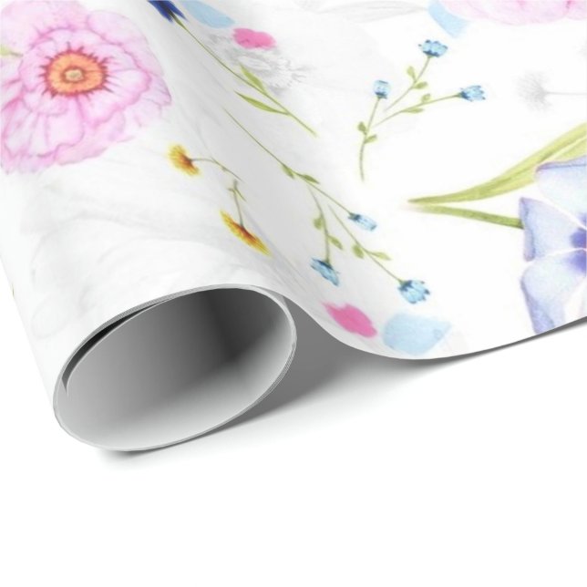 Flowers Pattern Wrapping Paper (Roll Corner)