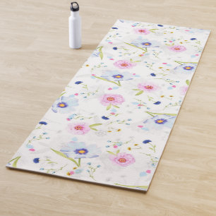 Flowers Pattern Yoga Mat