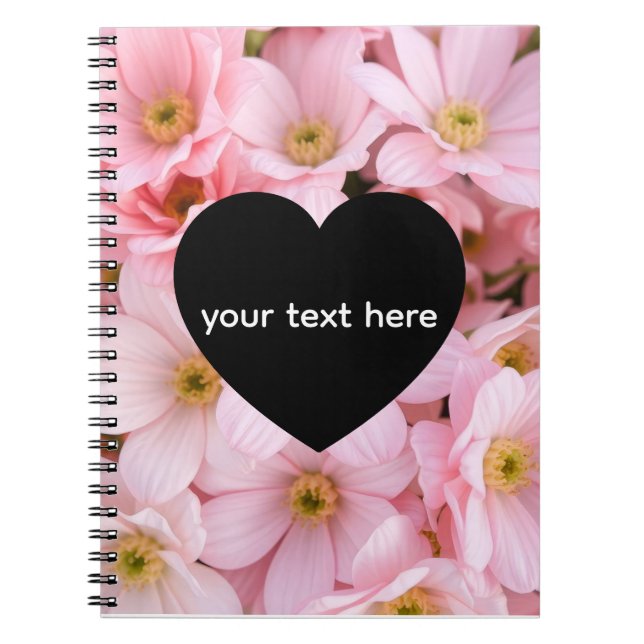 flowers personalised notebook (Front)