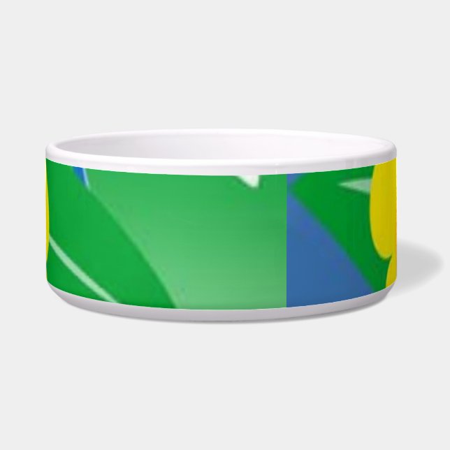 Flowers Pet Bowl, (Front)