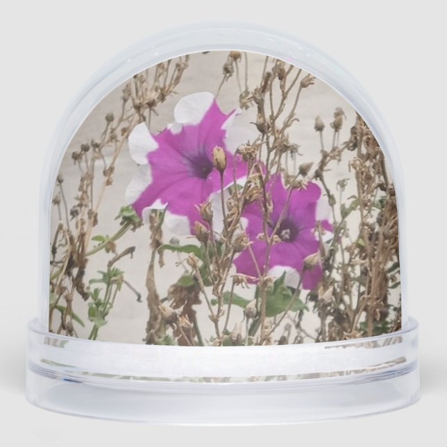 Flowers Photo and Painting Snowglobe (Front)