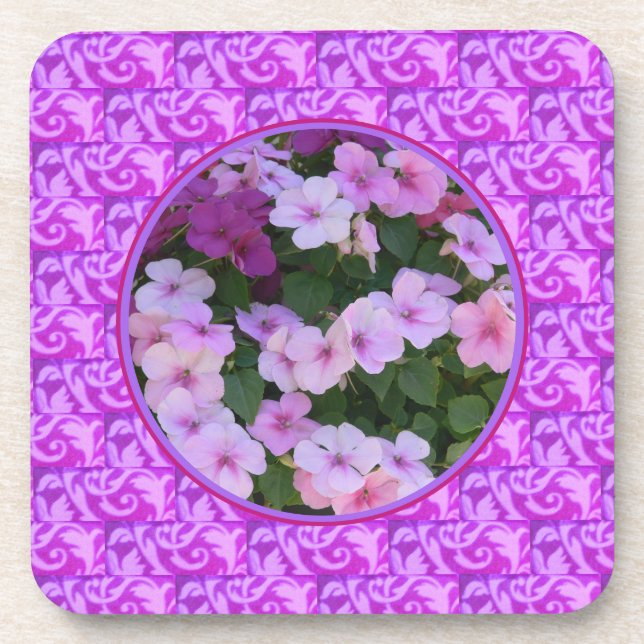 Flowers Photo  Coaster (Front)