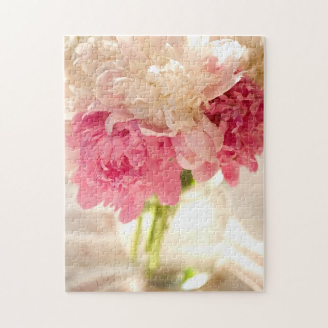 Flowers Photo Puzzle with Gift Box (Vertical)