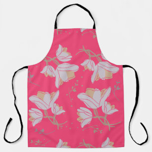 FLOWERS, PINK APRON