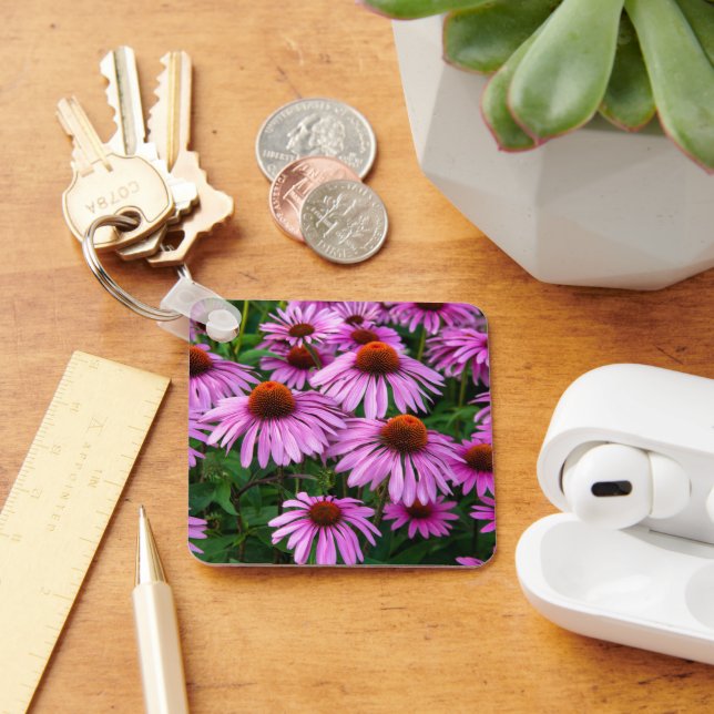 Flowers | Pink Coneflower Garden Key Ring (Desk)