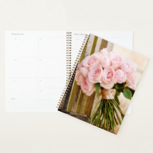 Flowers Pink Rose Bouquet Planner