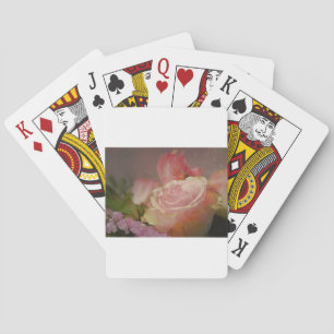 flowers pink roses bouquet rose romantic playing cards