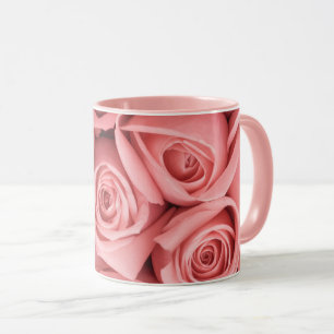 Flowers   Pink Roses Mug