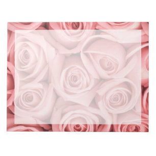 Flowers Pink Roses Notepad