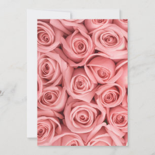 Flowers Pink Roses Thank You Card