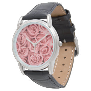 Flowers Pink Roses Watch