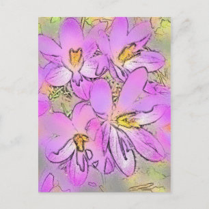 FLOWERS POSTCARD