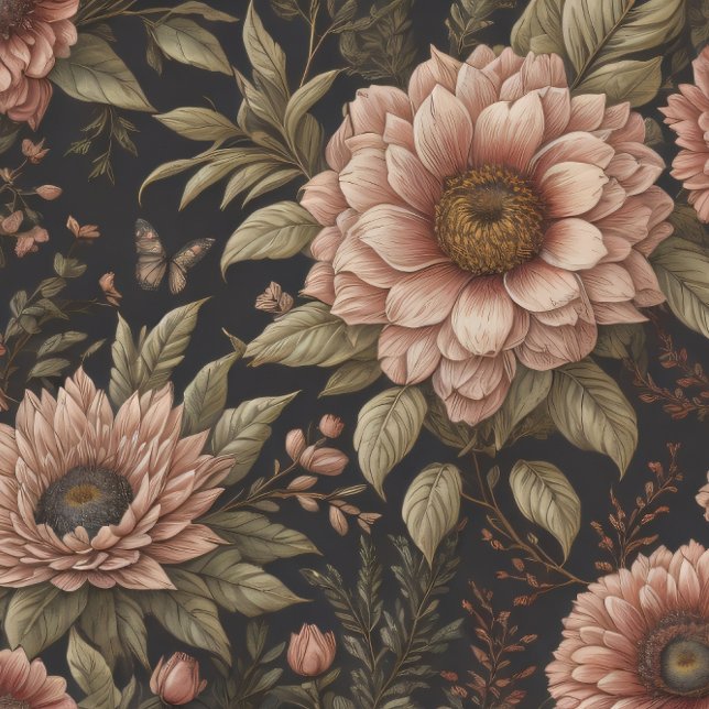 Flowers & postcard v3 vintage tissue paper (Creator Uploaded)