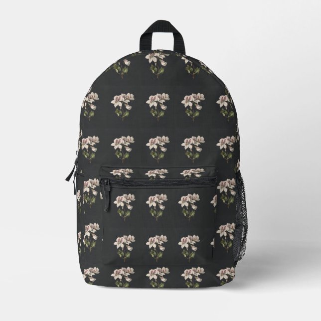 Flowers Printed Backpack (Front)