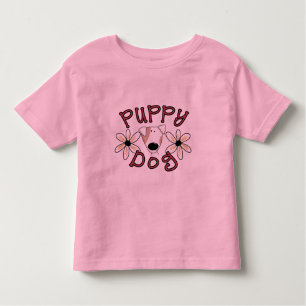 Flowers Puppy Dog T-shirts and Gifts