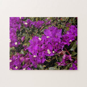 Flowers Purple Bougainvillea Floral Nature Jigsaw Puzzle