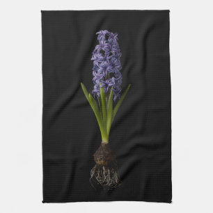 Flowers   Purple Hyacinth Bulb Tea Towel