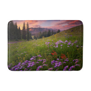 Flowers   Purple Wildflowers Colorado Bath Mat