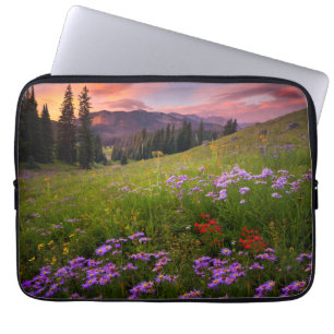 Flowers Purple Wildflowers Colorado Laptop Sleeve