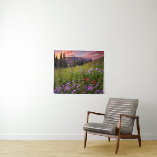 Flowers Purple Wildflowers Colorado Tapestry