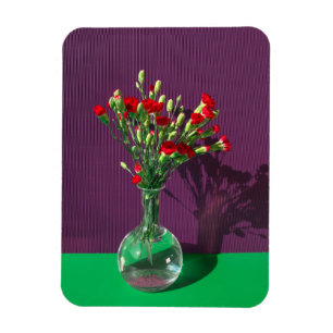 Flowers   Red Carantion Bouquet Magnet