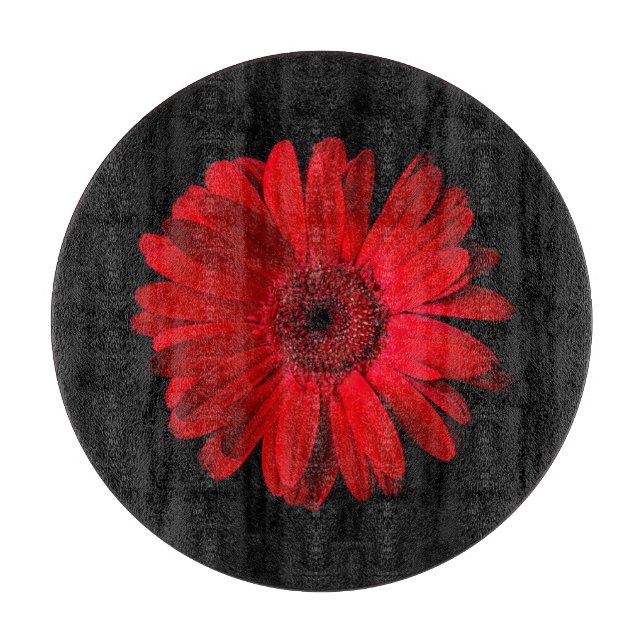 Flowers | Red Gerbera Daisy Cutting Board (Front)