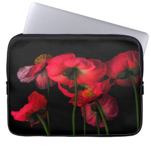 Flowers Red Poppies Laptop Sleeve