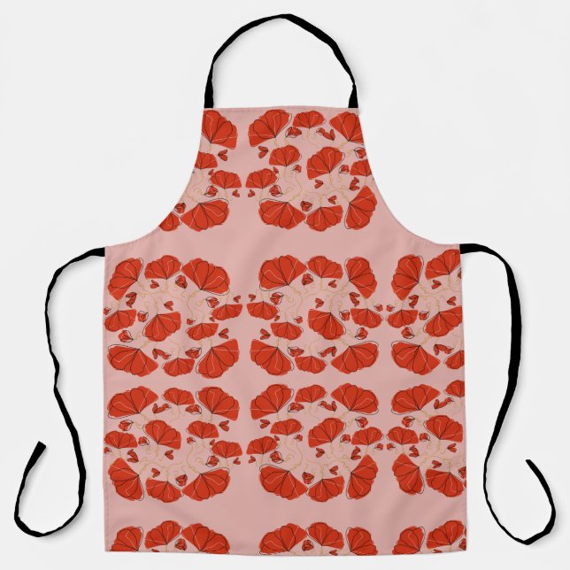 FLOWERS REDS APRON (Front)