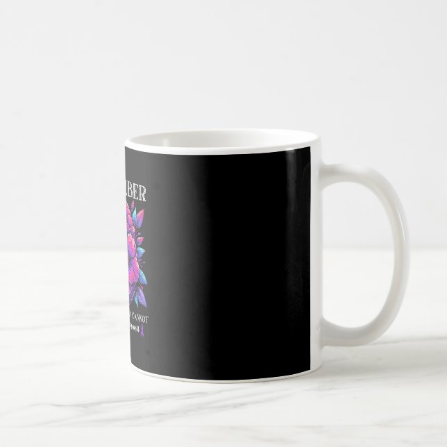 Flowers Remember For Those Who Cannot Alzheimers Coffee Mug (Right)