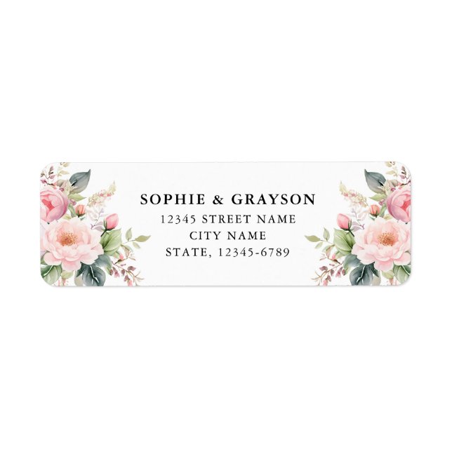 Flowers Return Address Label (Front)