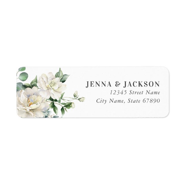 Flowers Return Address Labels (Front)