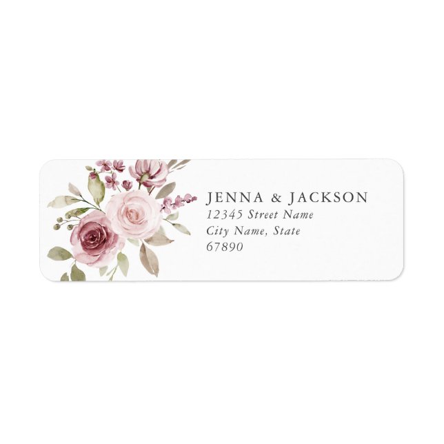 Flowers Return Address Labels (Front)